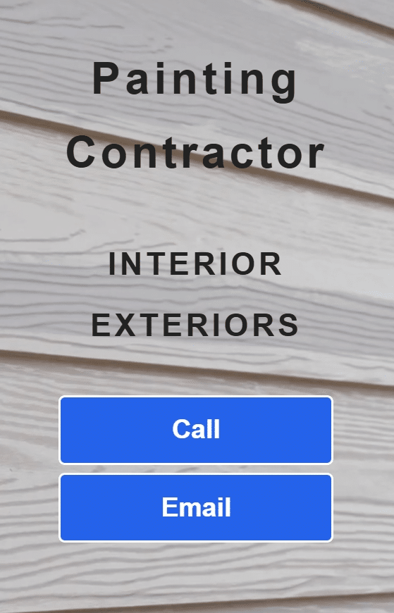 Painting contractor website design