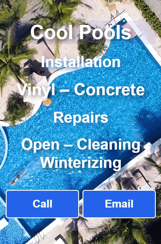 Pool service website design