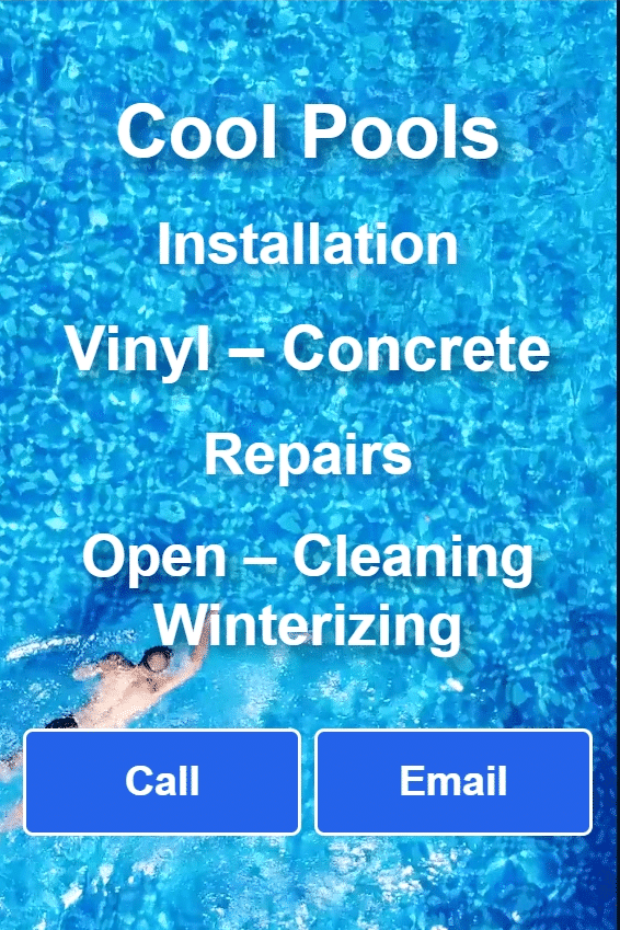 Pool company website design