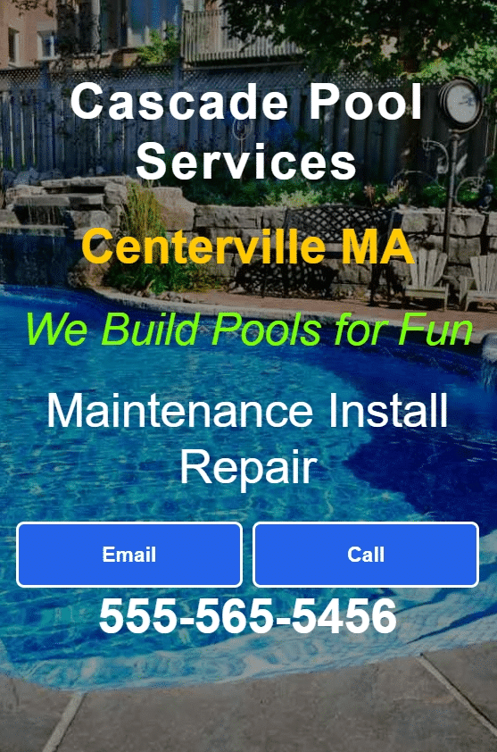Pool installation website design